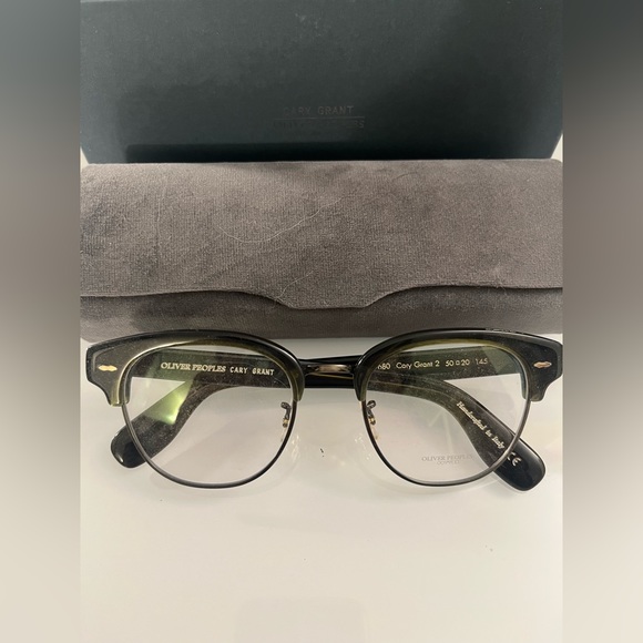Oliver Peoples Cary Grant 2 Optical Frames in Emerald Bark MSRP$436 Great Gift - Picture 6 of 16